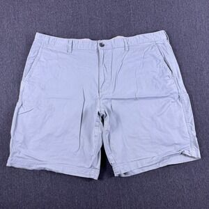 George‎ Mens Green Flat Front Slash Pocket Comfort Outdoor Chino Shorts Size 46